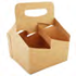Southern Champion Paperboard Drink Carrier w/ Handle Kraft 4 Cups up to 32 oz. 250 / cs