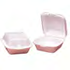 Genpak Large Hinged Sandwich Container 5-13/16"x5-11/16"x3-1/8" Black Foam 4 / 125 cs