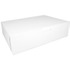 Southern Champion 26.5" X 18.63" X 3" Sheet Cake Box Top, Non-Window, White 50 / cs