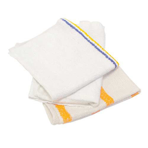Hospeco Terry White B Grade Bar Mops White/Assort. 25 lb / cs — manufacturer reference photo; confirm listed selling unit