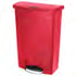 Rubbermaid Slim Jim Step-On Resin Container White, 13 Gallon / 49L, Front Step 1 / cs