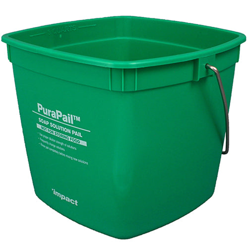 Hospeco PuraPail Utility Cleaning Pail 3 qt , Green 1 / ea — manufacturer reference photo; confirm listed selling unit