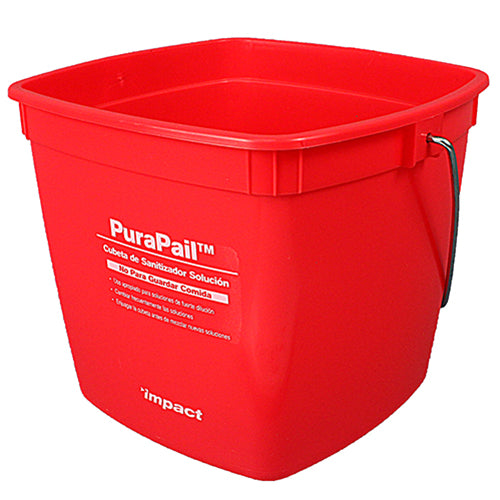 Hospeco Red Sanitizing Bucket 3 QT 1 / ea — manufacturer reference photo; confirm listed selling unit