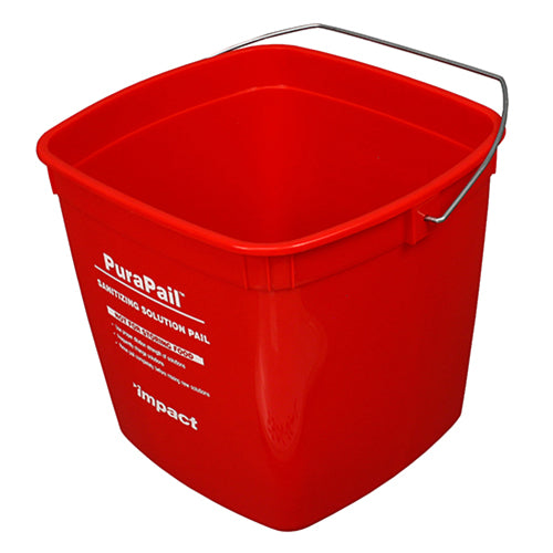 Hospeco Red Sanitizing Bucket 6 QT 1 / ea — manufacturer reference photo; confirm listed selling unit