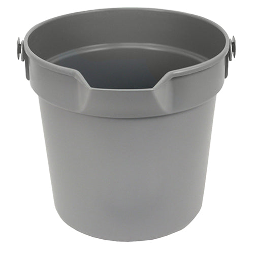 Hospeco Deluxe Bucket w/ Molded Pour Spout 10 Qt Grey 1 / ea — manufacturer reference photo; confirm listed selling unit