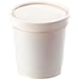 Inno-Pak Tall Soup Cup w/White Paper Lid 16oz White Combo Pack 250 / 250 cs — supplier reference photo; packaging or variant may differ