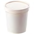 Inno-Pak Tall Soup Cup w/White Paper Lid 16oz White Combo Pack 250 / 250 cs
