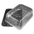 D&W Fine Pack DisplayCake Sheet Cake High Dome Black Base / Clear Dome .25 OPS 80 / cs