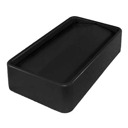 Hospeco Swing Top Lid Thin Bin Black 23 Gallon 1 / ea — manufacturer reference photo; confirm listed selling unit