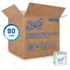 Kimberly Clark SCOTT Standard Roll Bath Tissue White 1 Ply 4.1" x 4" 1210 Sheets 80 / cs