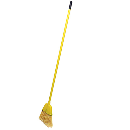 Hospeco Plastic Broom Angled Small Yellow 1 / ea — manufacturer reference photo; confirm listed selling unit
