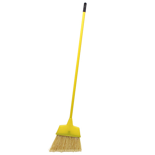 Hospeco Plastic Broom Angled Yellow 1 / ea — manufacturer reference photo; confirm listed selling unit