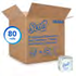 Kimberly Clark Scott Standard Roll Bath Tissue White 2 Ply 4.1" x 4.0" 550 Sheets 80 / cs