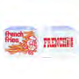 Fischer Printed French Fry Bag 5 1/2" x 1" x 8" Wh w/ Red & Yel 5 / 1000 cs — supplier reference photo; packaging or variant may differ