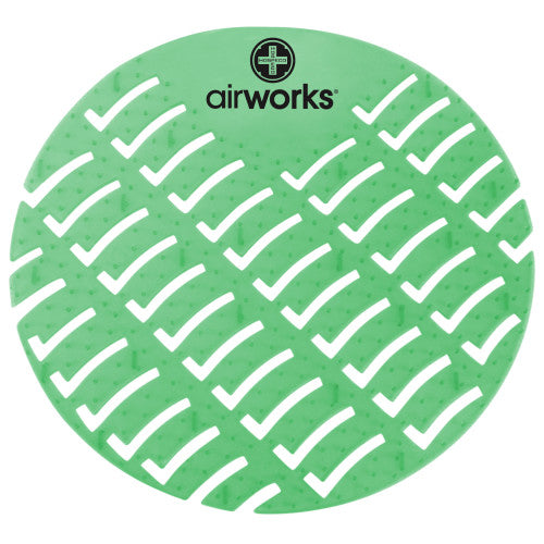 Hospeco AirWorks Urinal Screen Evergreen Scent 10 / bx — manufacturer reference photo; confirm listed selling unit