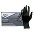 Hospeco Disposable Nitrile Gloves Extra Small, Black, Powder Free 10 / 100 cs