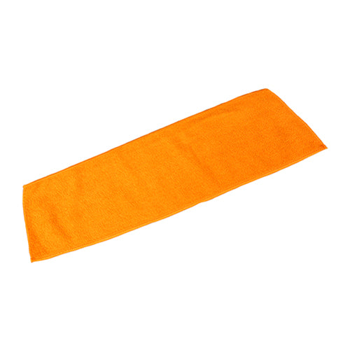 Hospeco Microfiber Disposable Pad with Finished Edge 18" x 5" Orange 50/bg Master 10/bg of 50 — manufacturer reference photo; confirm listed selling unit