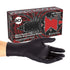 AmerCareRoyal Glove Black Widow Nitrle PF Exam Medium 10 / 100 cs