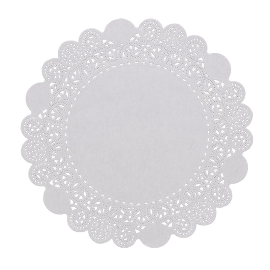 AmerCareRoyal Round Lace Doilie 10" , White Paper 10 / 500 cs. Manufacturer item reference photograph; listed selling quantity applies.