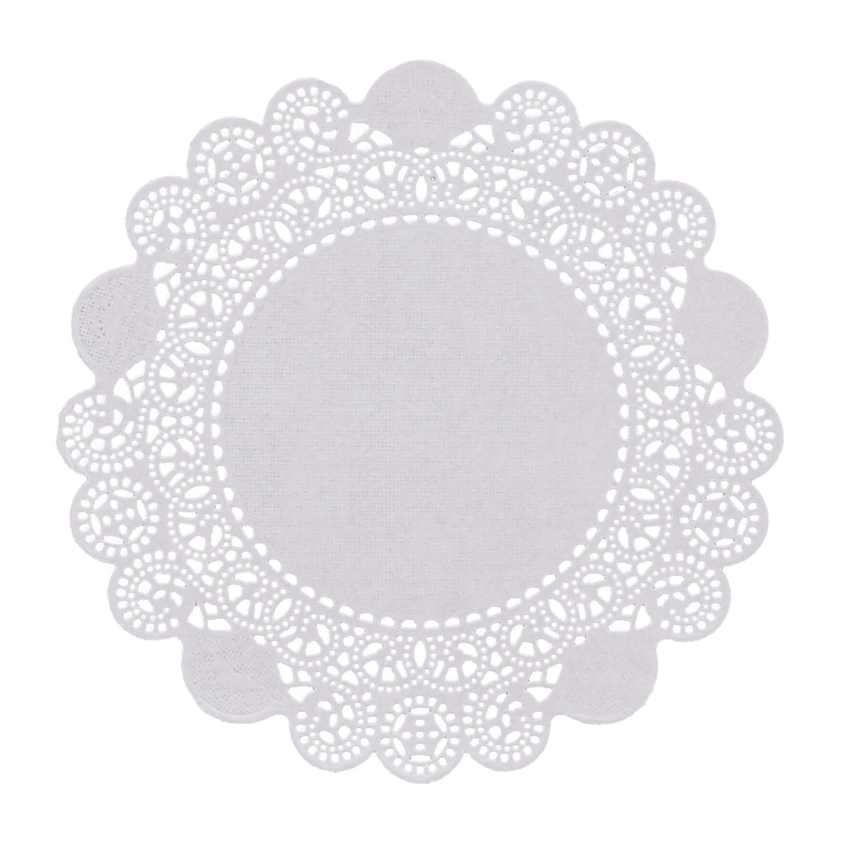 AmerCareRoyal Round Lace Doilie 6 inch, White 10 / 1000 cs. Manufacturer item reference photograph; listed selling quantity applies.