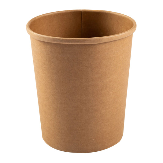 AmerCareRoyal Paper Food Container 32 oz, Kraft 20 / 25 cs. Manufacturer item reference photograph; listed selling quantity applies.