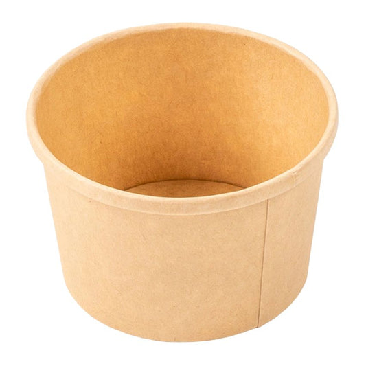 AmerCareRoyal Paper Food Container 8 oz, Kraft 20 / 25 cs. Manufacturer item reference photograph; listed selling quantity applies.