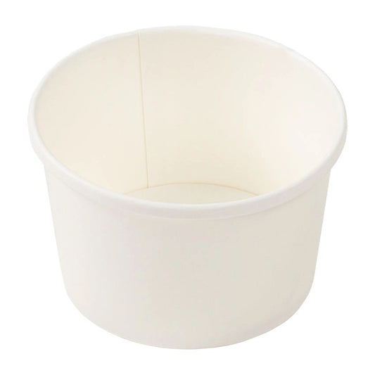 AmerCareRoyal Paper Food Container 8 oz, White 20 / 25 cs. Manufacturer item reference photograph; listed selling quantity applies.