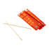 AmerCareRoyal Bamboo Chopstick Pair 9" Red Paper Sleeve Wrap 10 / 100 cs