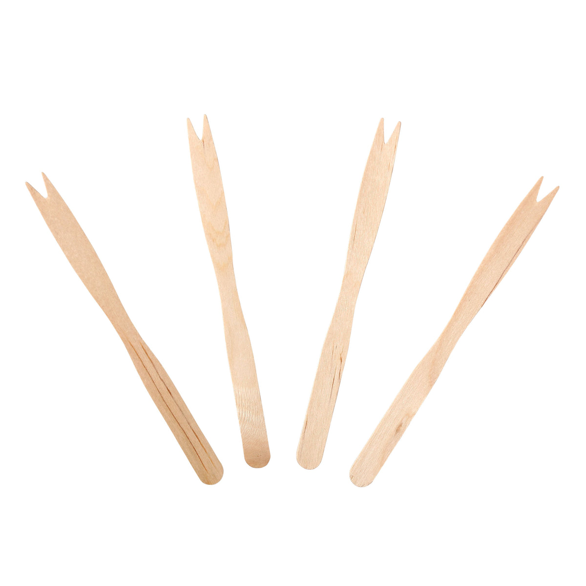 AmerCareRoyal Wooden Two Prong Fork 5" 10 / 1000 cs. Manufacturer item reference photograph; listed selling quantity applies.