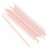 AmerCareRoyal Sip Straw Unwrapped 5" White w/ Red Strip 10 / 1000 cs
