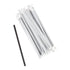 AmerCareRoyal Giant Wrapped Poly Straws 7.75 inch, Black 24 / 300 cs