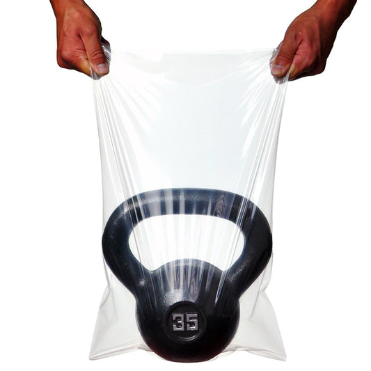 Elkay Plastics Extra Heavy Linear LDPE Flat Bag 2.75 Mil, 10" x 24" Clear 1000 / cs. Manufacturer product-family reference photo. Dimensions, thickness and pack quantity may differ from the listed SKU. Food, contents, labels and accessories shown are not included.