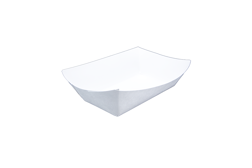 Southern Champion #500 Paperboard Food Tray White, 5 lb. Capacity 2 / 250 cs. Manufacturer reference photo.
