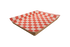 Southern Champion 10.5" X 7.5" X 1.5" Nested Lunch Tray, Kraft/Red Check Paperboard 250 / cs