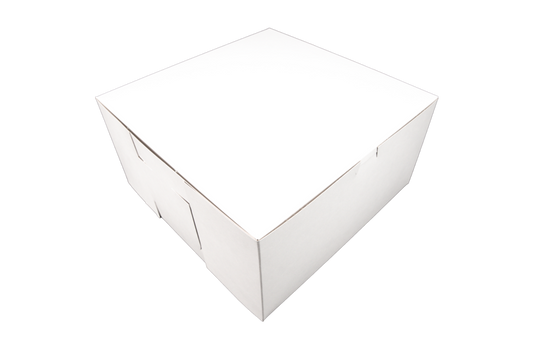 Southern Champion 12" X 12" X 6" Bakery Box Whtie Non-Window Lock-Corner 50 / cs. Manufacturer reference photo.