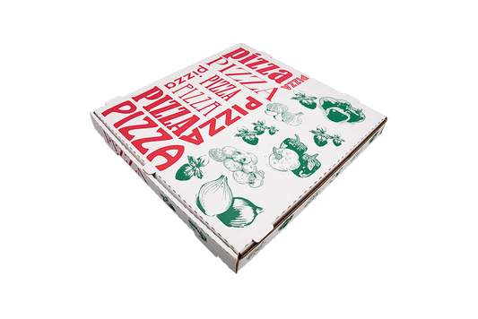 Southern Champion 16" White Corrugated Pizza Box Stock Print "Pizza" 50 / cs. Manufacturer reference photo.