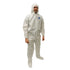 Hospeco ProMax Microporous Coverall Large, White, Zipper Front 25 / cs