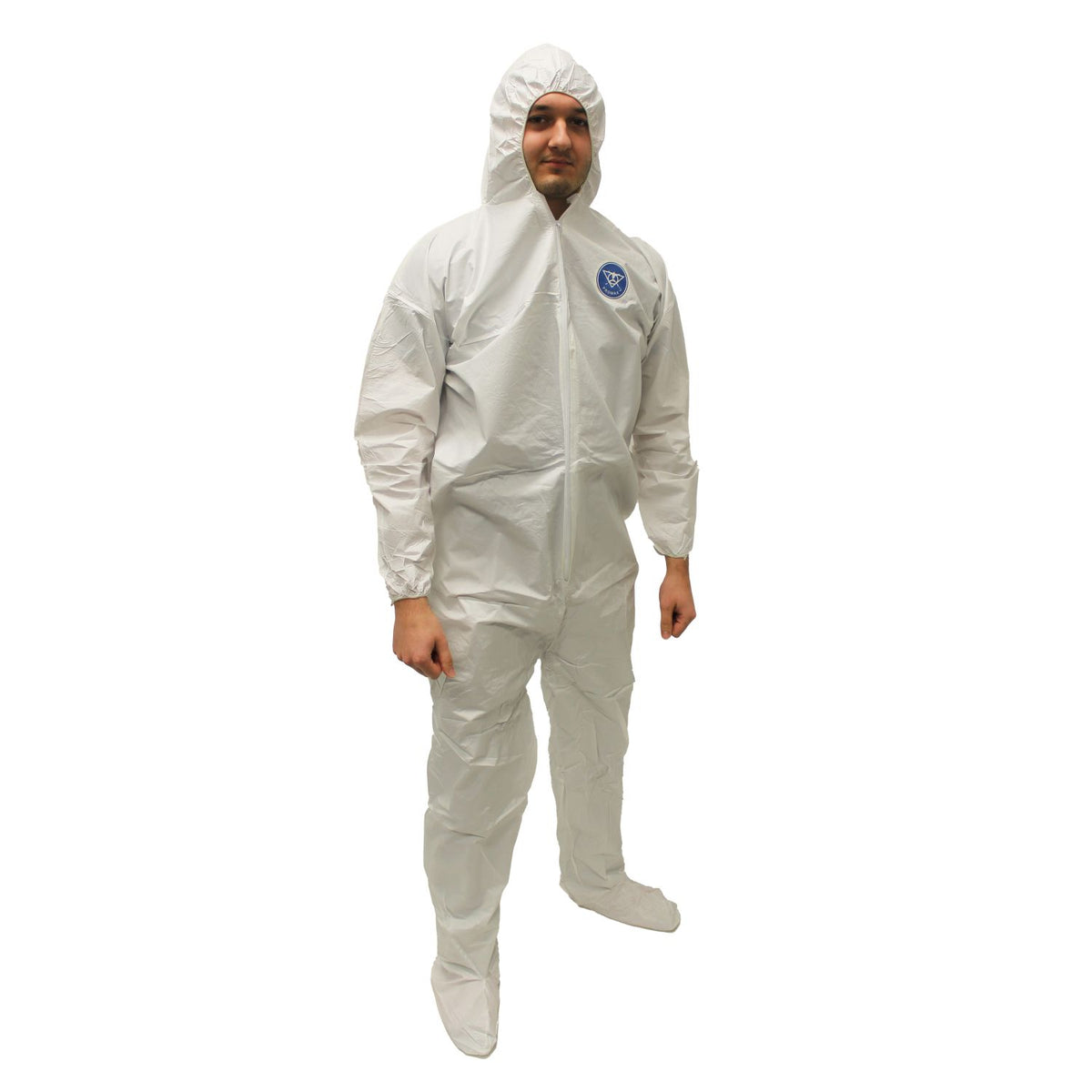Hospeco ProMax Microporous Coverall Extra Large, White, Zipper Front 25 / cs — manufacturer reference photo; confirm listed selling unit