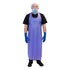 Hospeco Vinyl Aprons Blue , Die Cut , 35" x 45" , 6 Mil 1 / dz