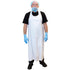 Hospeco Vinyl Apron White Die Cut , 35" x 45" , 8 Mil 1 / dz