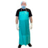 Hospeco Vinyl Apron Green Latex Free 36" x 50" 96 / cs