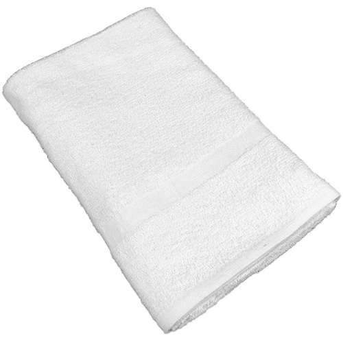 Hospeco 16S Cam Border Blended Bath Towels 20" x 40" White, 5 lbs 25 / 12 cs — manufacturer reference photo; confirm listed selling unit