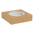 Inno-Pak Multipurpose Carton w/ Window 7.06" x 7.06" x 1.81", Kraft 300 / cs