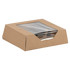 Inno-Pak 4" Innopak Visions Cookie Carton Kraft w/ 2 mil PET Window 4"x4"x4" 200 / cs