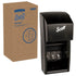 Kimberly Clark Standard Roll Tissue Dispenser Black, Double Roll 1 / cs