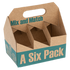 Inno-Pak 6-Bottle Beer Carrier 8x5.25x8.25 - Mix and Match Print 75 / cs
