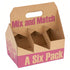 Inno-Pak 6-Bottle Wine Carrier 10.5x7x12 - Mix and Match Print 50 / cs