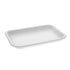 Novolex - Pactiv #2S White Foam Supermarket Tray 8.2" x 5.7" x .65" 500 / cs