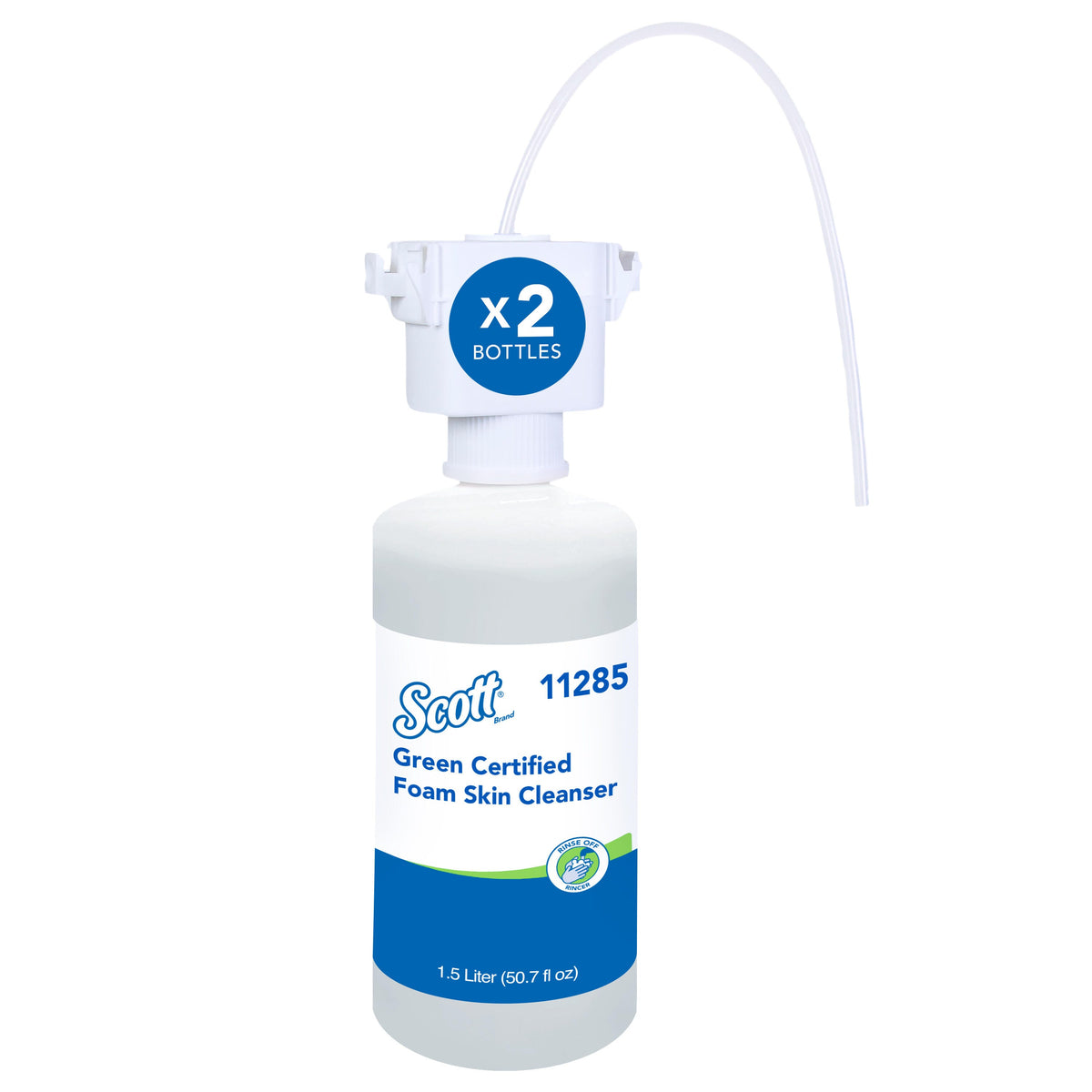 Kimberly Clark Kleenex Foam Skin Cleanser Counter Mount Clear Unscented 1.5 L 2 / cs; current official Kimberly-Clark manufacturer photo, code 11285. Branding and packaging may vary. Contents or accessories shown are included only as specified in the listing.