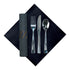 Hoffmaster Black Napkin And Metallic Cutlery Gold/Silver CaterWrap 15.5" x 15.5" 2 / 50 cs